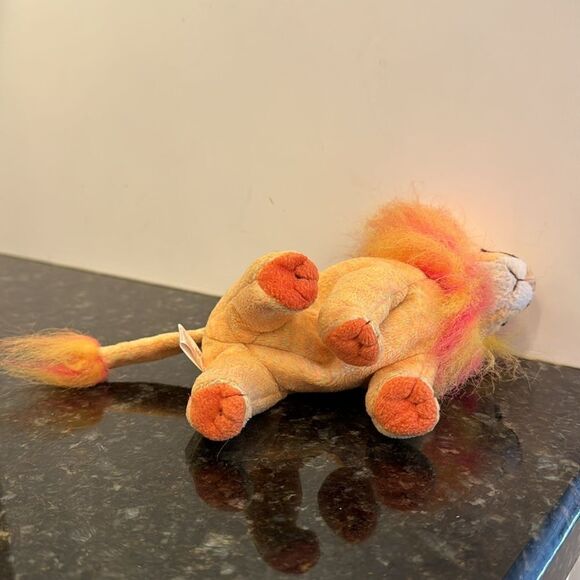 TY Beanie Baby - BUSHY the Lion (7 inch) WITH ALL TAGS 2000 - Picture 6 of 11